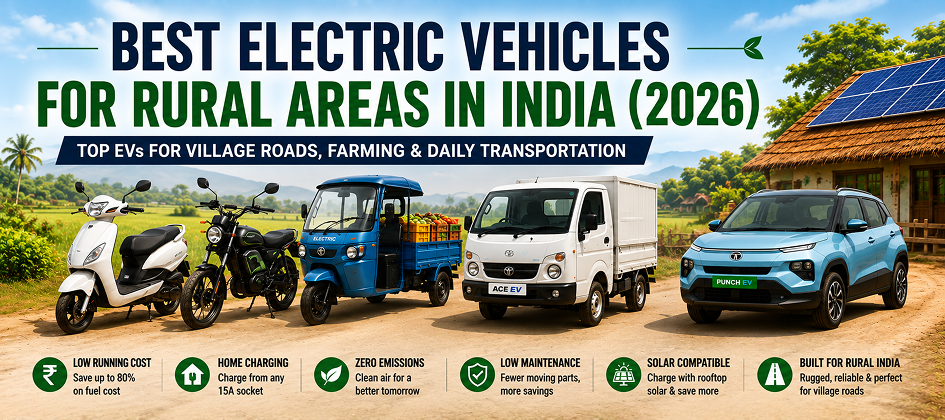 Best Electric Vehicles for Rural Areas in India (2026): Top EVs for Village Roads, Farming & Daily Transportation